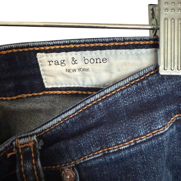 Rag & Bone Womens Dark Wash Straight Leg Jeans Size 28 - Picture 4 of 9
